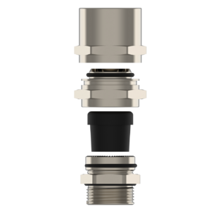 Накручивающиеся фитинги для металлорукавов с обжимными вставками для ввода нескольких кабелей (проводов), для применения в условиях повышенной взрывоопасности с взрывонепроницаемой оболочкой (Ex d/e) Phoenix - Фурнитура MESAN