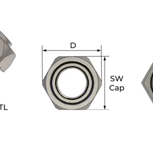 Фитинг 45° для металлорукава, нар.резьба - Фурнитура MESAN