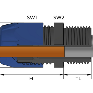 Полиамидные кабельные вводы для высоких ударных нагрузок, для взрывоопасных зон (Ex e) Vega Blue - Фурнитура MESAN
