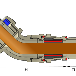 Фитинги 45° для гибких кабелепроводов и небронированных кабелей Scorpius - Фурнитура MESAN