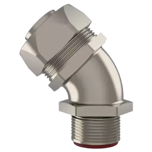 Фитинг 45° для металлорукава, нар.резьба - Фурнитура MESAN