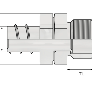Фитинг прямой накручивающийся для металлорукава, нар. резьба - Фурнитура MESAN