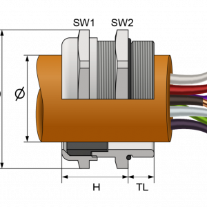 Компрессионные кабельные вводы, латунь - Фурнитура MESAN