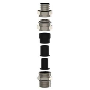 Фитинги прямые для соединения с металлорукавом, для применения в условиях повышенной взрывоопасности, с взрывонепроницаемой оболочкой (Ex d/e) Corvus - Фурнитура MESAN