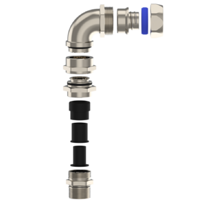 Фитинги 90° для гибких кабелепроводов и небронированных кабелей Lupus - Фурнитура MESAN