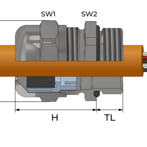 Стандартный кабельный ввод, нержавеющая сталь - Фурнитура MESAN