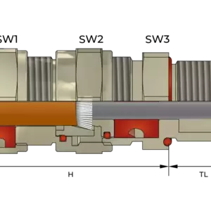 Кабельные вводы для кабелей SWB, STA и экранированных кабелей Orion Offshore - Фурнитура MESAN