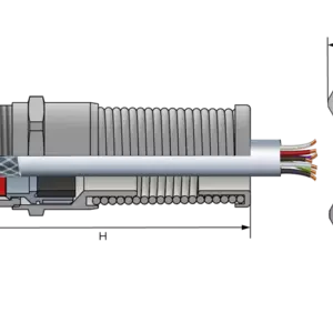 Кабельные вводы ЕМС с заземлением экрана на защелке - Фурнитура MESAN