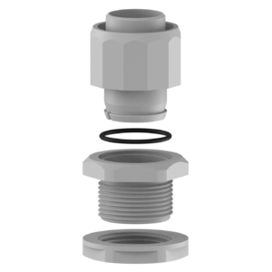 Фитинг накручивающийся для металлорукава, нар. резьба - Фурнитура MESAN