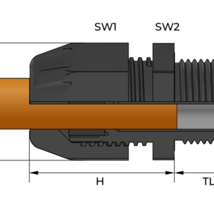 Полиамидные кабельные вводы для высоких ударных нагрузок, для взрывоопасных зон (Ex e) Vega - Фурнитура MESAN