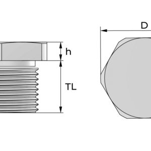 Заглушки с шестигранной головкой, пластик - Фурнитура MESAN