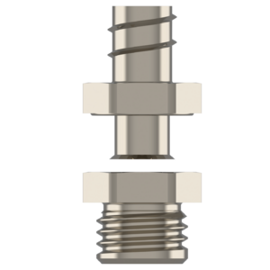 Фитинг прямой накручивающийся для металлорукава, нар. резьба - Фурнитура MESAN