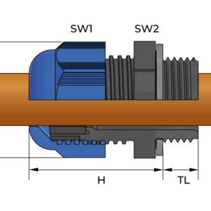 Полиамидные кабельные вводы для взрывоопасных зон (Ex e) Lyra Blue - Фурнитура MESAN